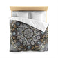 Memento Mori Mandala - Microfiber Duvet Cover