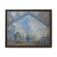 Monet, Claude - Le Gare Saint-Lazare (1877) - Matte Canvas, Framed