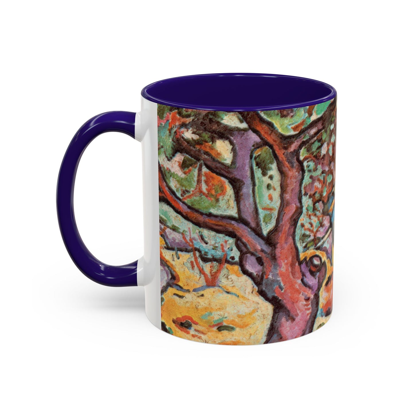 Braque, Georges - Olive Tree near L'Estaque (1906) - Colorful Accent Mugs