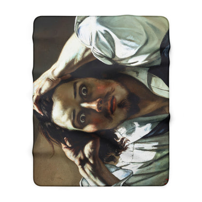 Courbet, Gustave - The Desperate Man (1843) - Sherpa Fleece Blanket