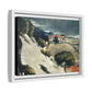Cézanne, Paul - L’Estaque, Melting Snow (1870) - Matte Canvas, Framed