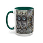 Pacio, Adam - Memento Mori Mandala - Colorful Accent Mugs