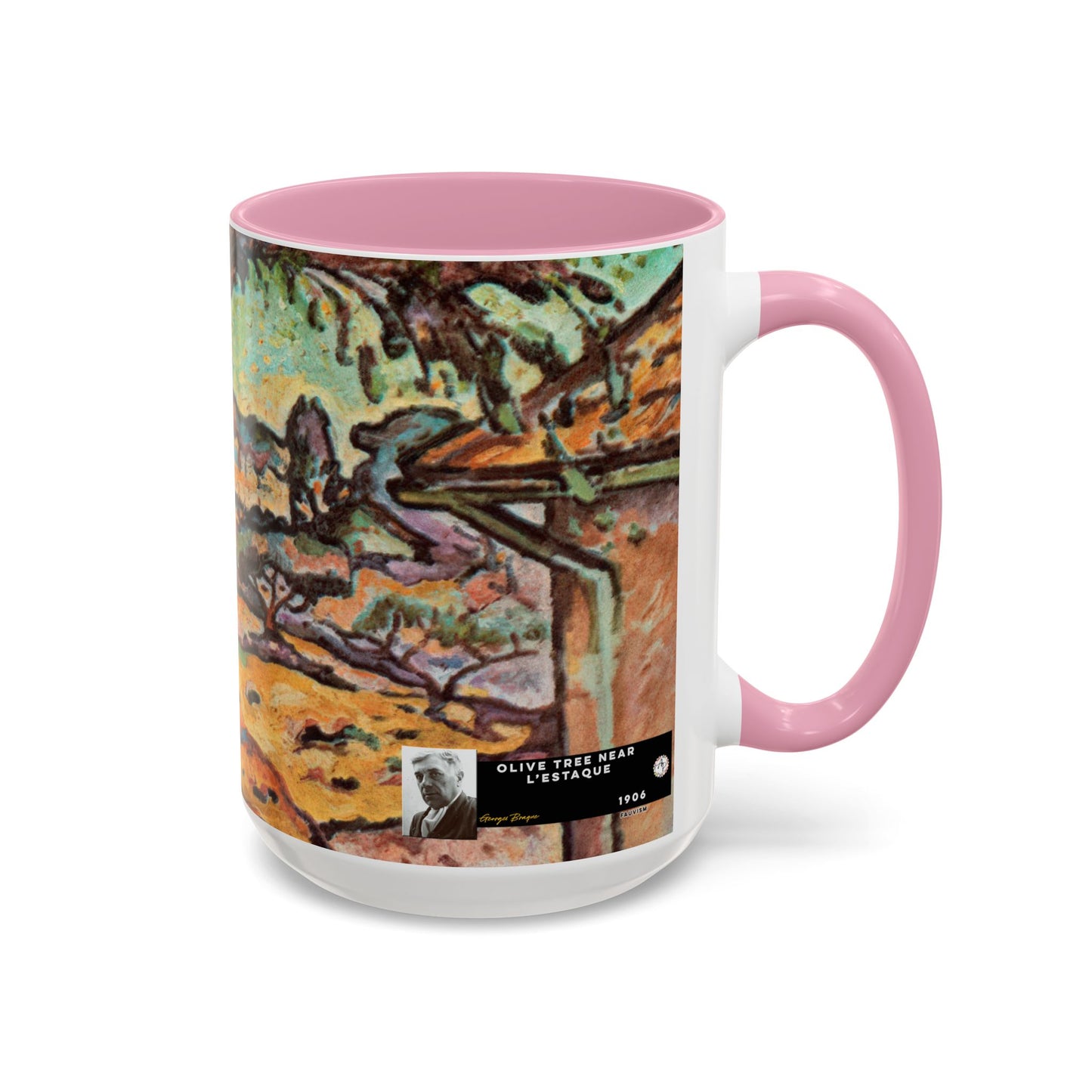 Braque, Georges - Olive Tree near L'Estaque (1906) - Colorful Accent Mugs