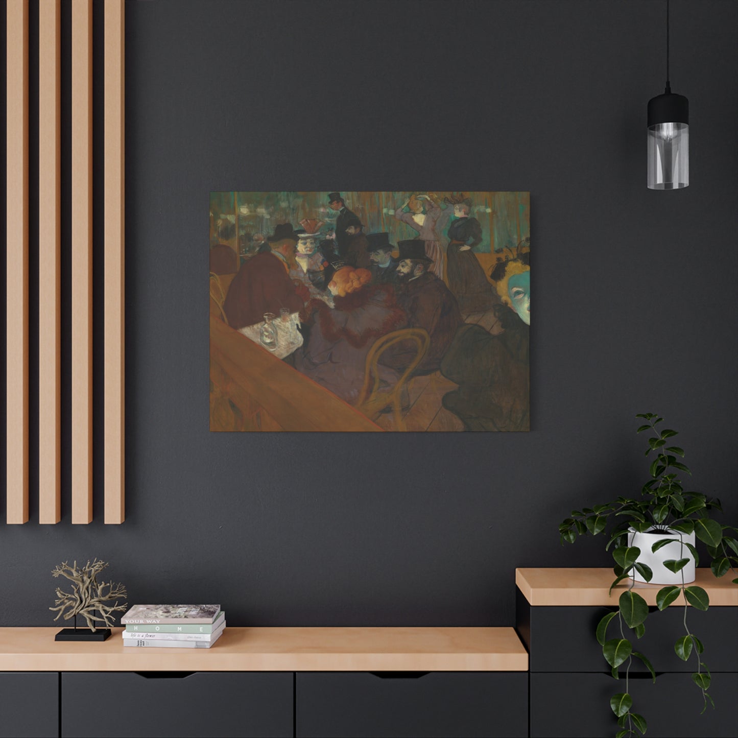 Lautrec, Henri - At the Moulin Rouge (1892) - Canvas Block, unframed