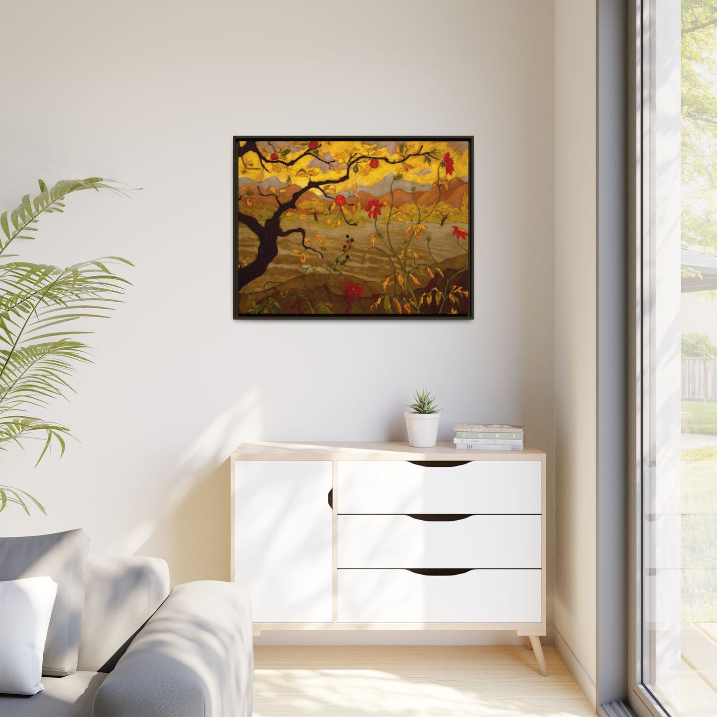 Ranson, Paul - Apple Tree with Red Fruit (1902) - Matte Canvas, Framed
