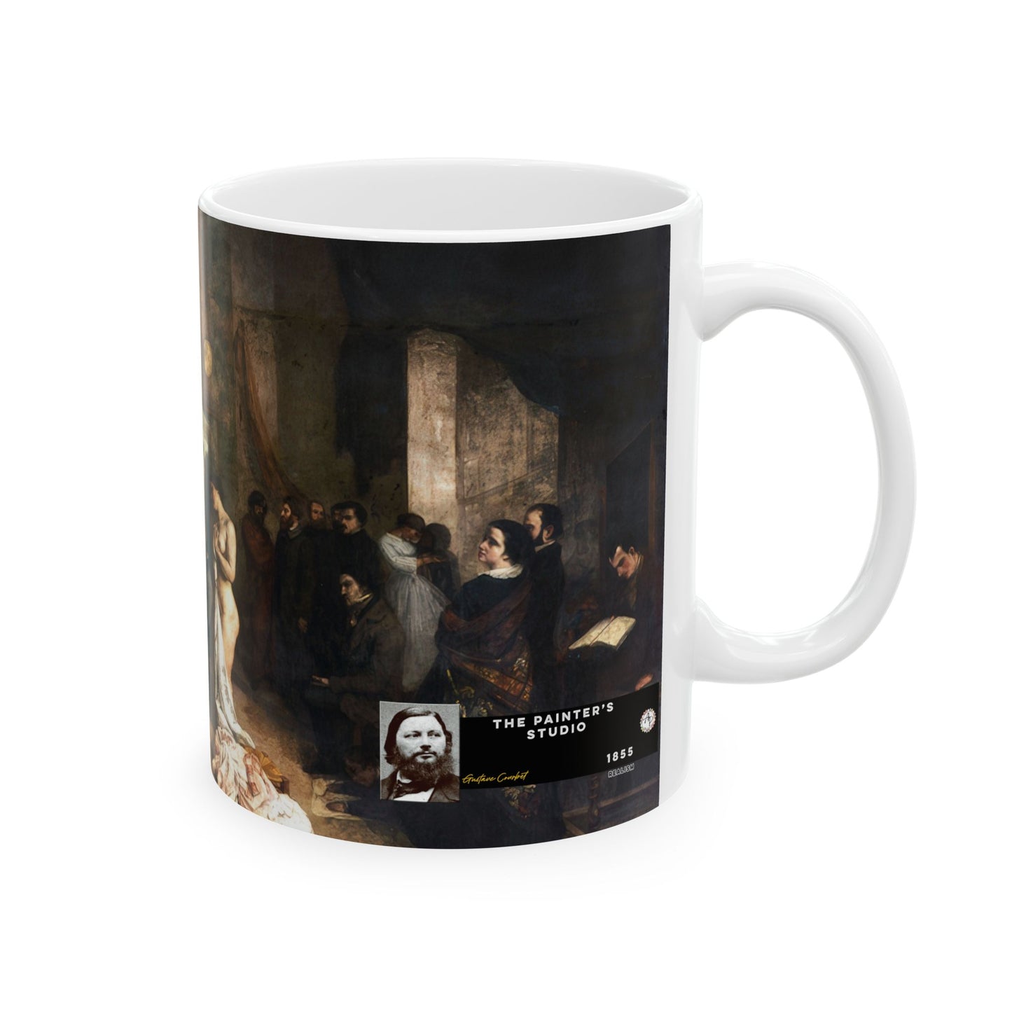Courbet, Gustave - The Painter’s Studio (1855) - Ceramic Mug