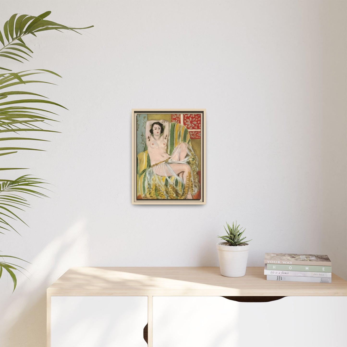 Matisse, Henri - Odalisque with Raised Arms (1923) - Matte Canvas, Framed