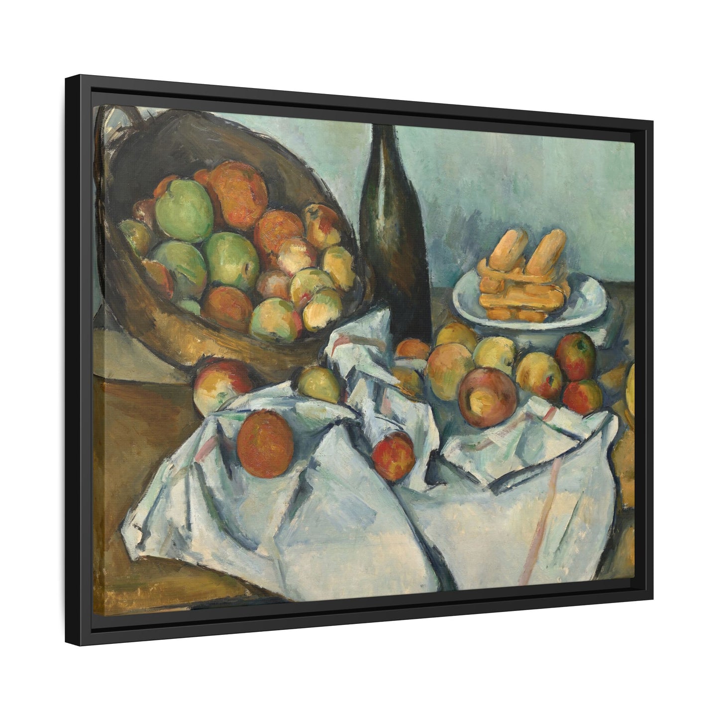 Cézanne, Paul - Basket of Apples (1893) - Matte Canvas, Framed