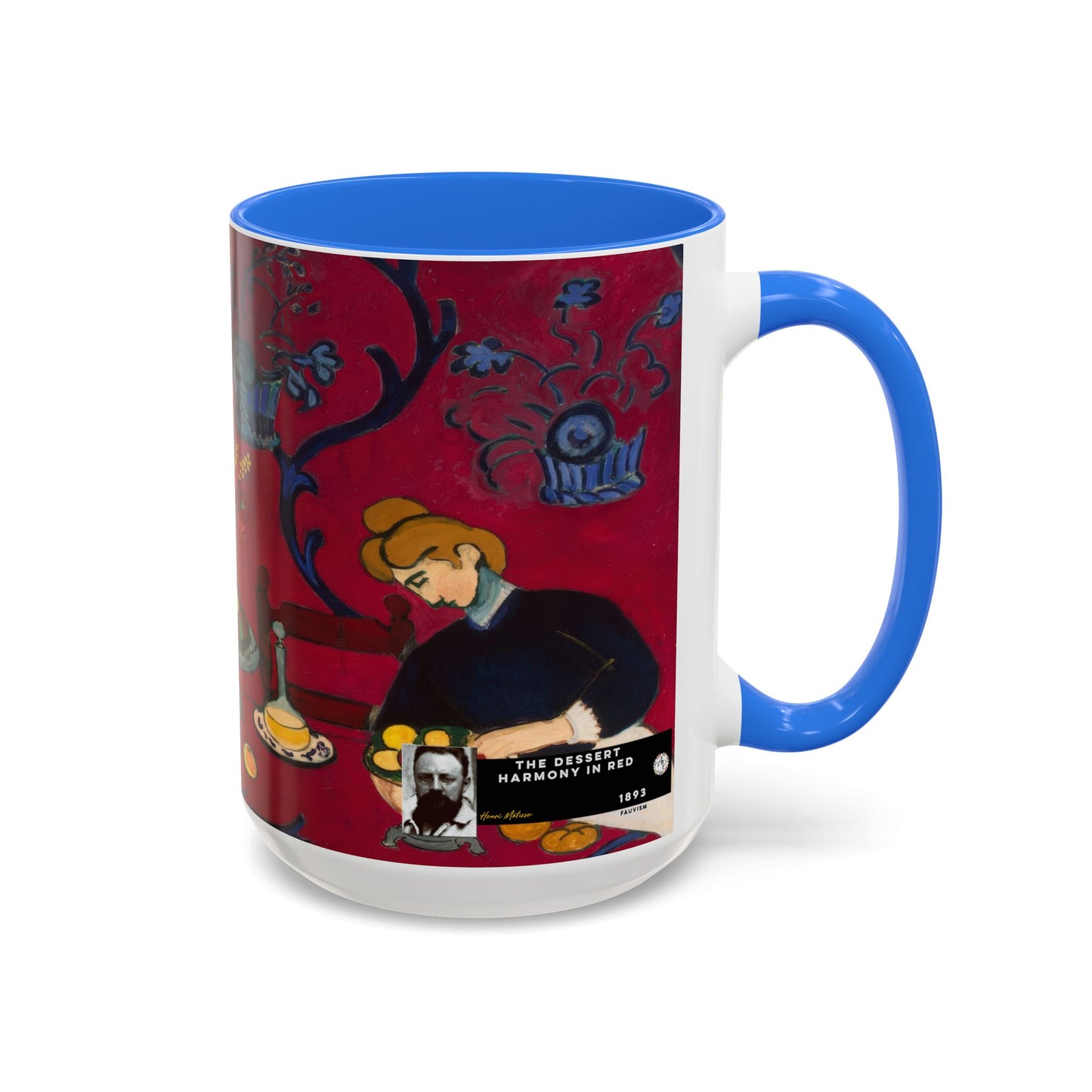 Matisse, Henri - The Dessert Harmony in Red (1908) - Colorful Accent Mugs