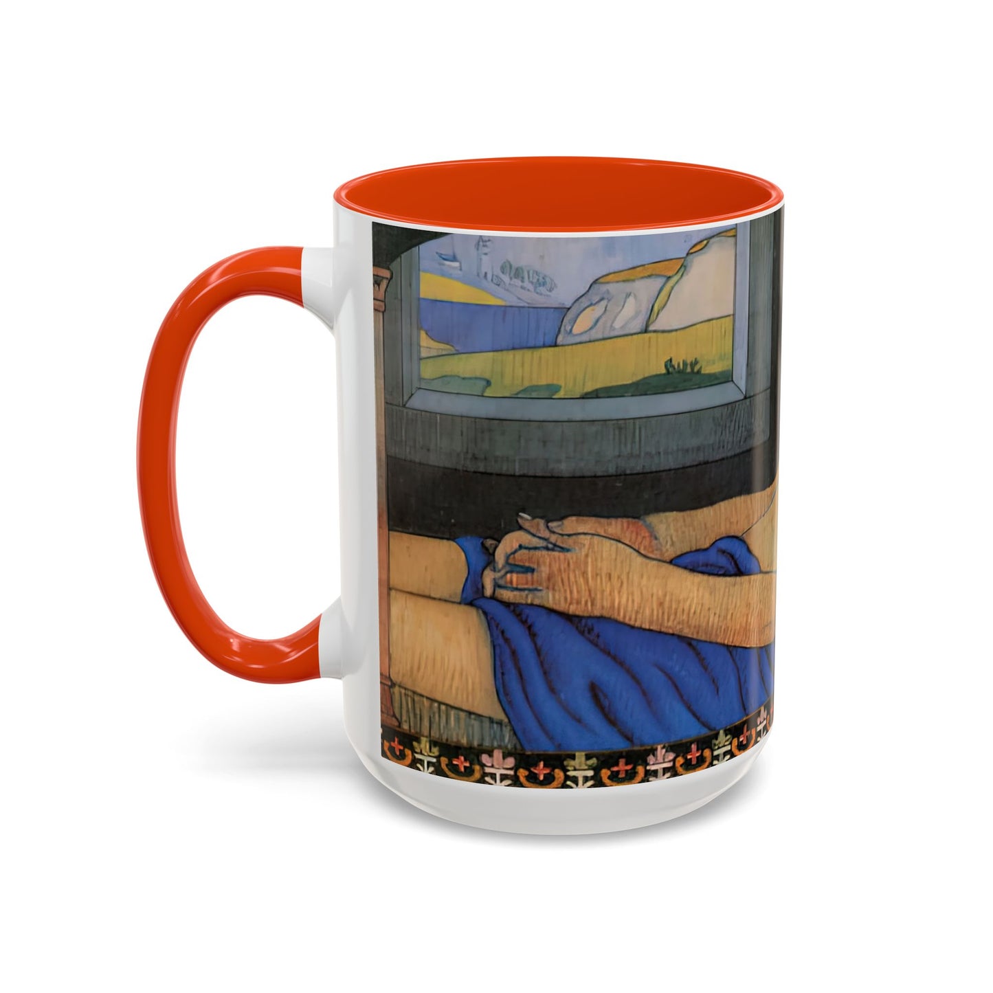 Filiger, Charles - The Recumbent Christ (1895) - Colorful Accent Mugs