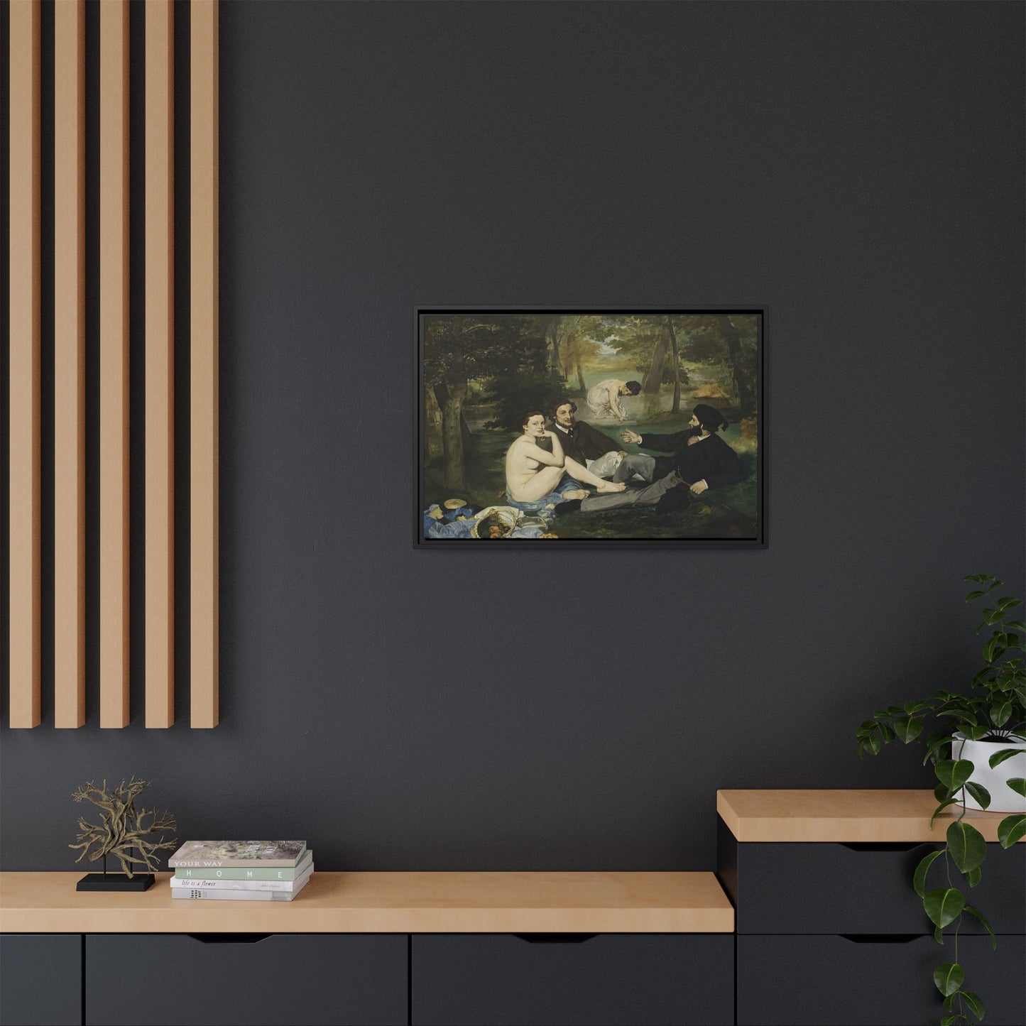 Manet, Édouard - Luncheon on the Grass (1863) - Matte Canvas, Framed