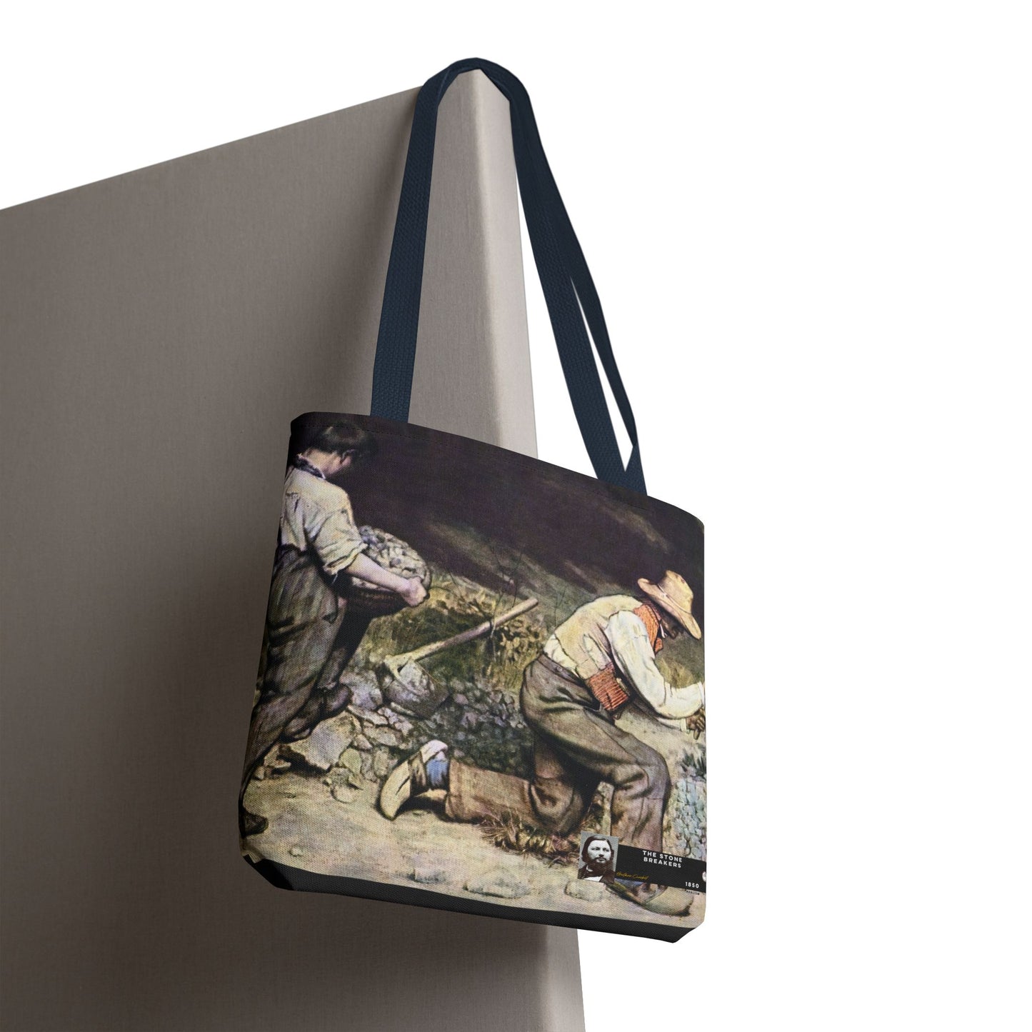 Courbet, Gustave - The Stone Breakers (1850) - Tote Bag