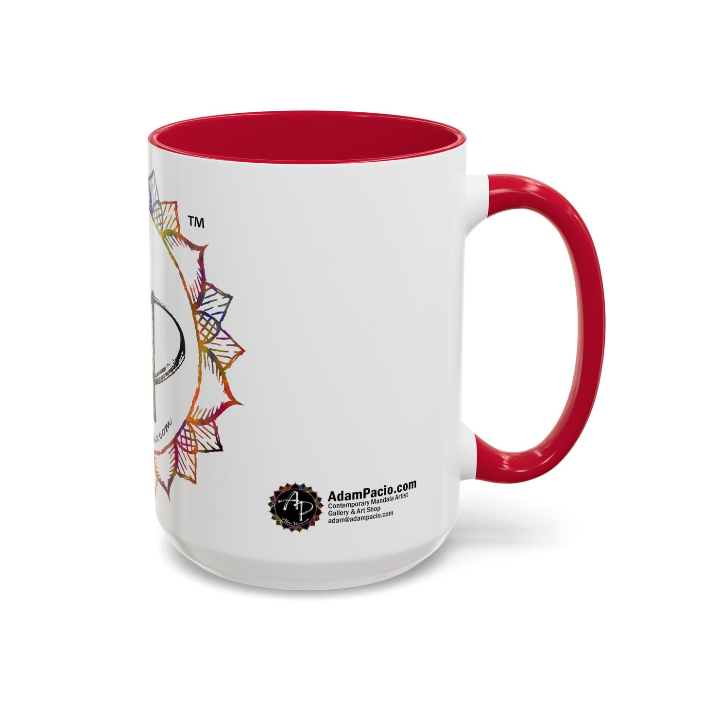 AdamPacio.com - White Logo - Colorful Accent Mugs