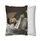 Cézanne, Paul - The Artist’s Father (1866) - Suede Square Pillowcase