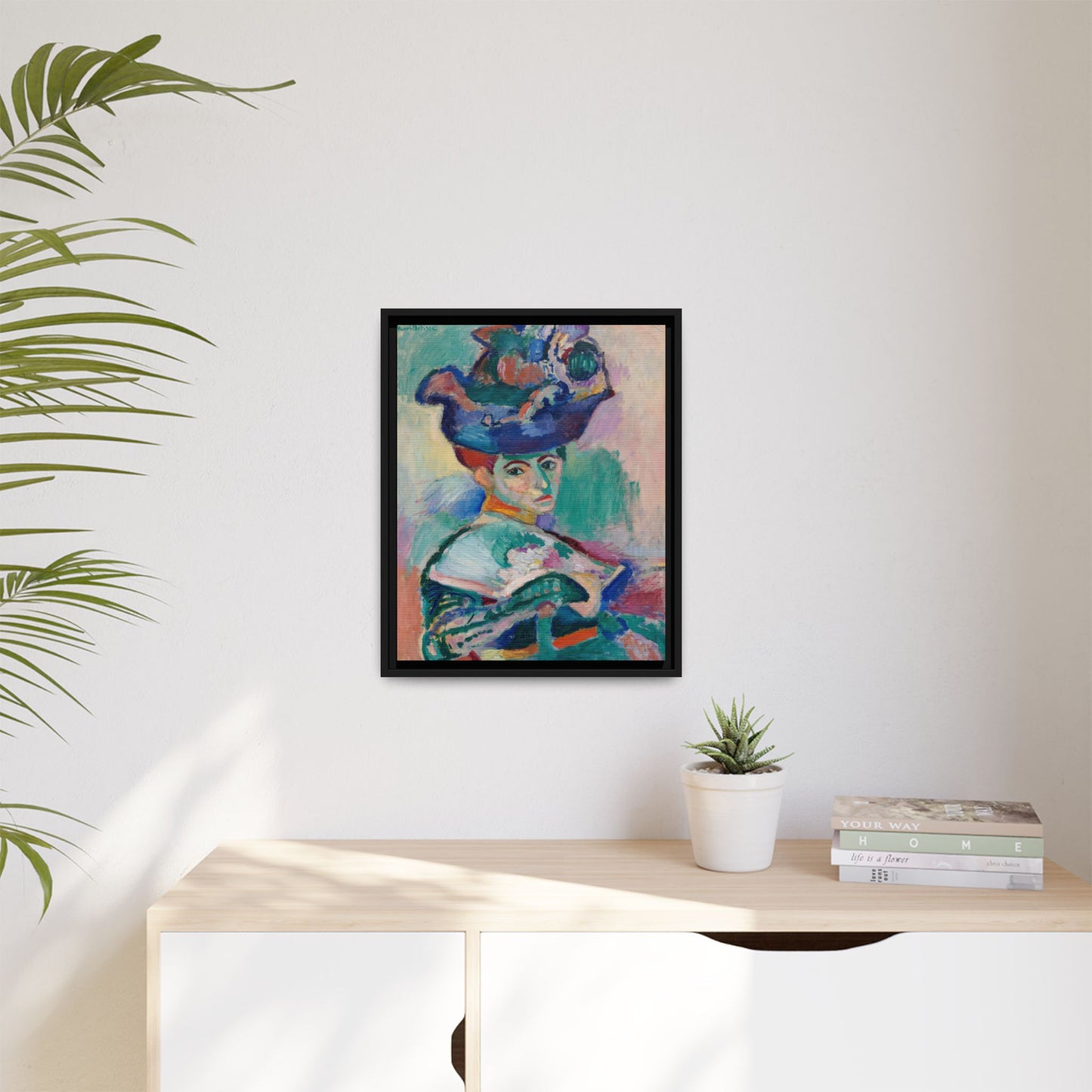 Matisse, Henri - Woman with a Hat (1905) - Matte Canvas, Framed