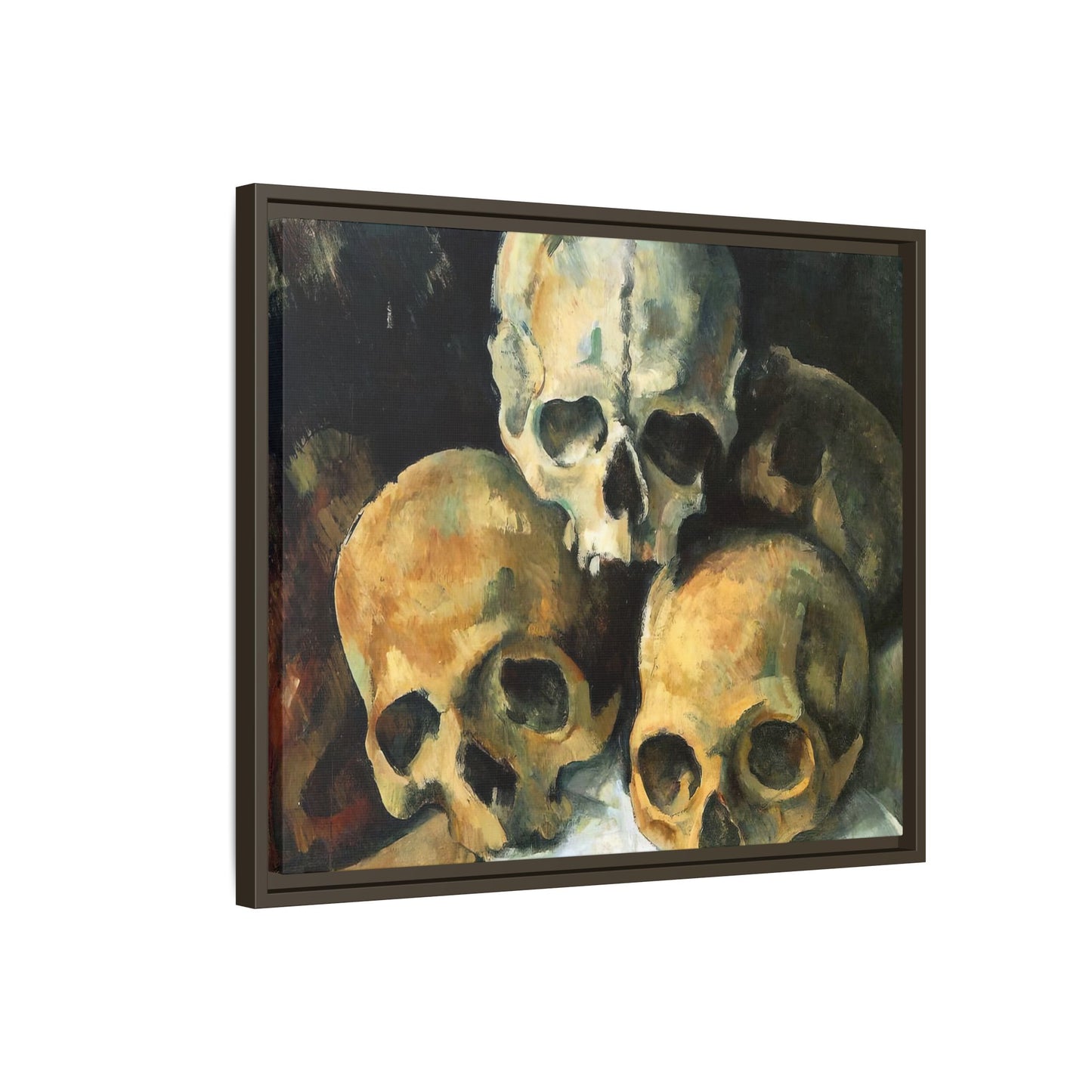 Cézanne, Paul - Pyramid of Skulls (1901) - Matte Canvas, Framed