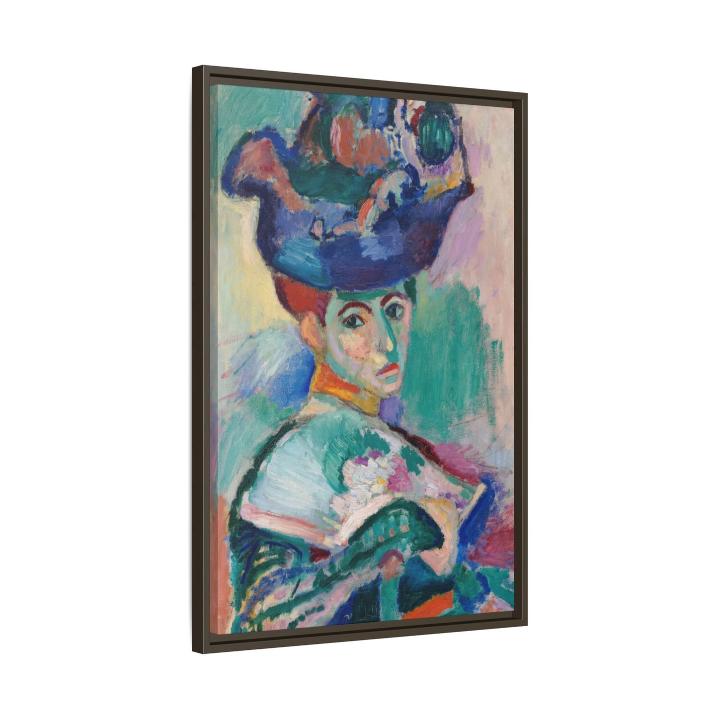 Matisse, Henri - Woman with a Hat (1905) - Matte Canvas, Framed