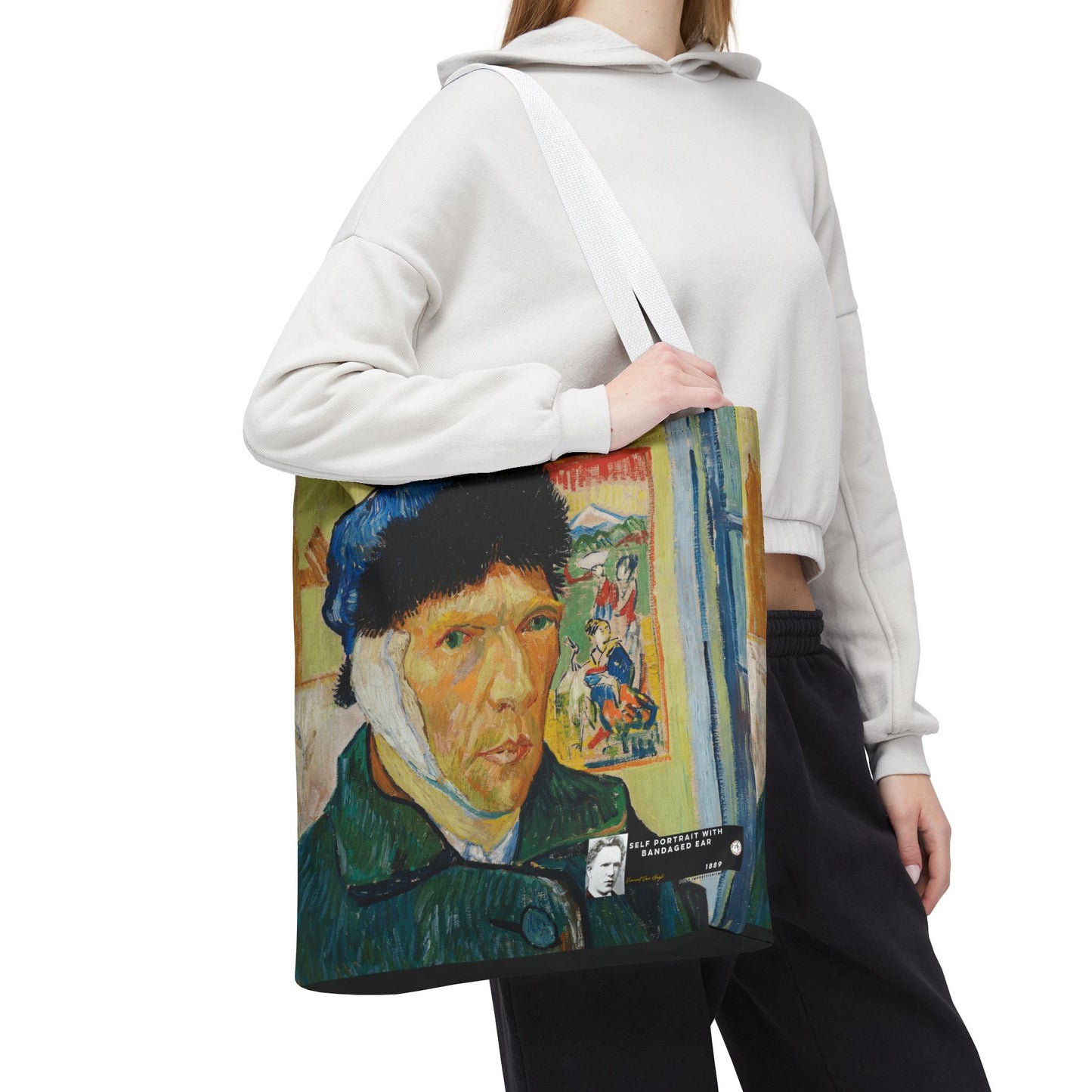 Van Gogh, Vincent - Self Portrait with Bandaged Ear (1889) - Tote Bag