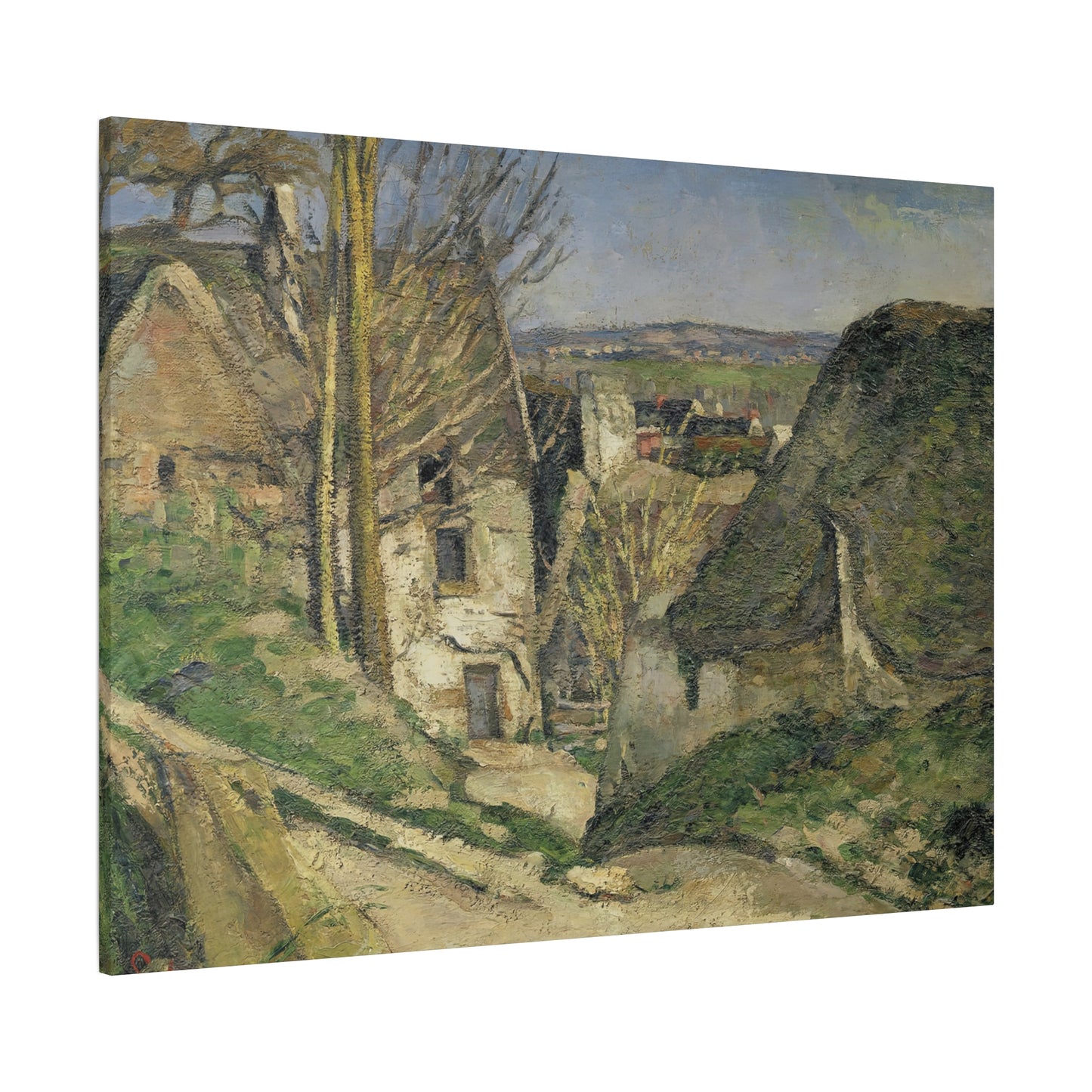 Cézanne, Paul - The House of the Hanged Man (1874) - Canvas Block, unframed