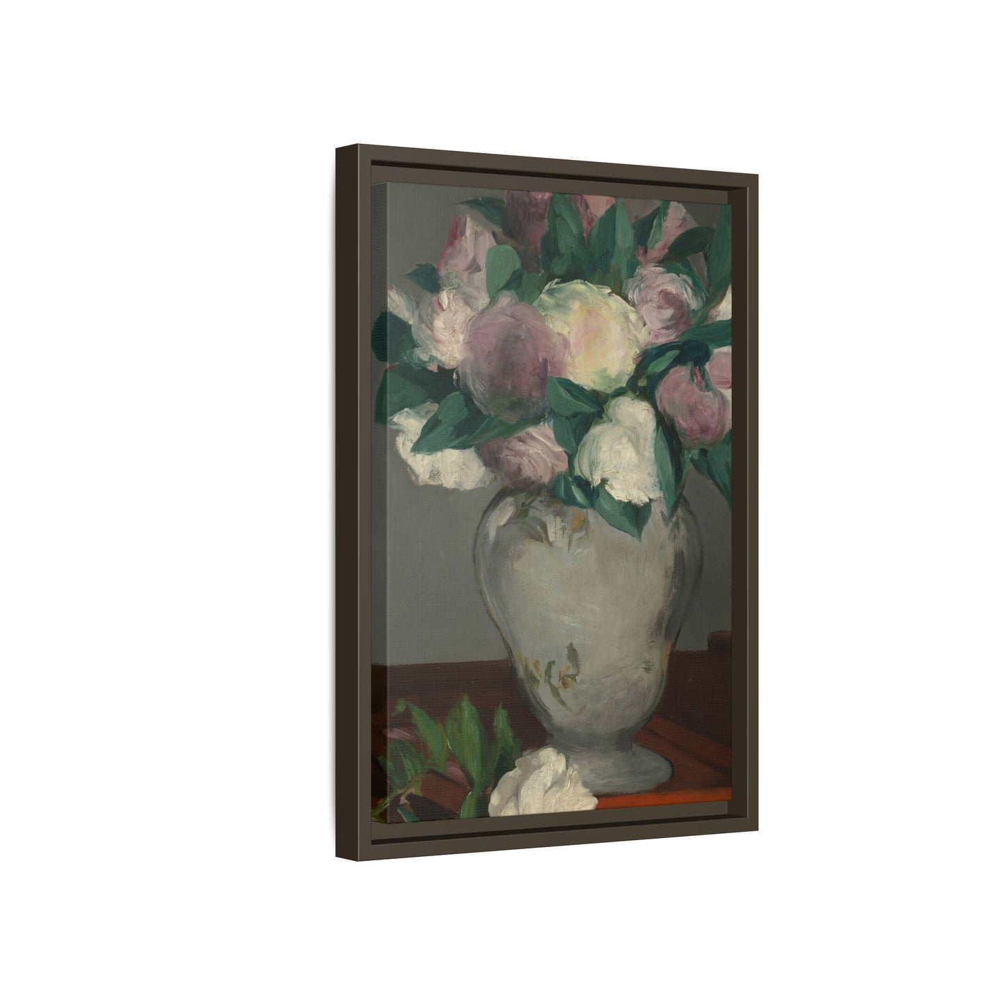Manet, Édouard - Peonies (1864) - Matte Canvas, Framed