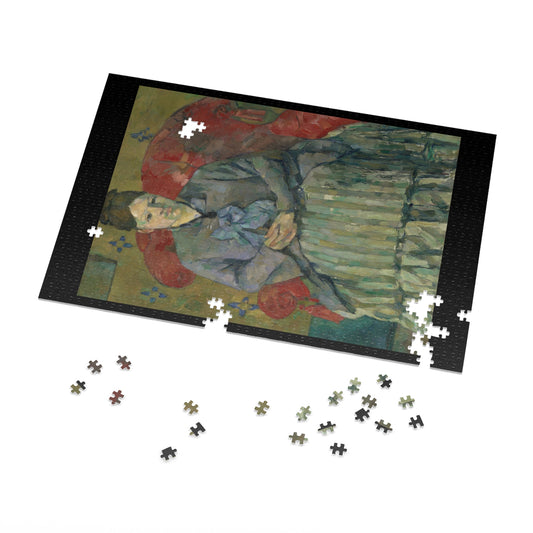 Cézanne, Paul - Madame Cezanne in a Red Armchair (1877) - 1000pc Jigsaw Puzzle