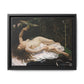 Courbet, Gustave - Woman with a Parrot (1866) - Matte Canvas, Framed