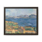 Cézanne, Paul - The Bay of Marseille, Seen from L'Estaque (1885) - Matte Canvas, Framed