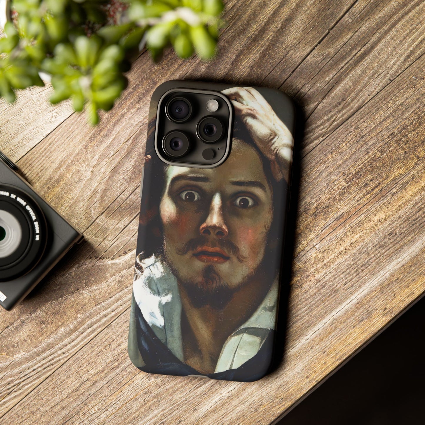 Courbet, Gustave - The Desperate Man (1843) - Tough Phone Cases