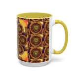 Lion Summer Mandala - Colorful Accent Mugs