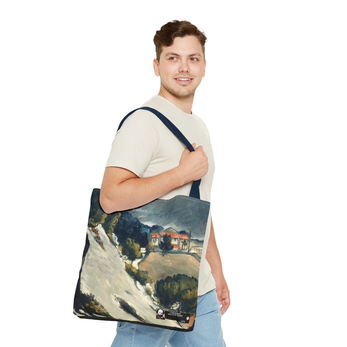 Cézanne, Paul - L’Estaque, Melting Snow (1870) - Tote Bag