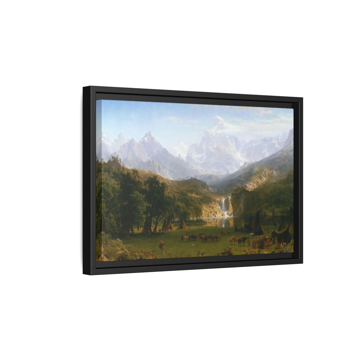 Bierstadt, Albert - The Rocky Mountains, Lander’s Peak (1863) - Matte Canvas, Framed