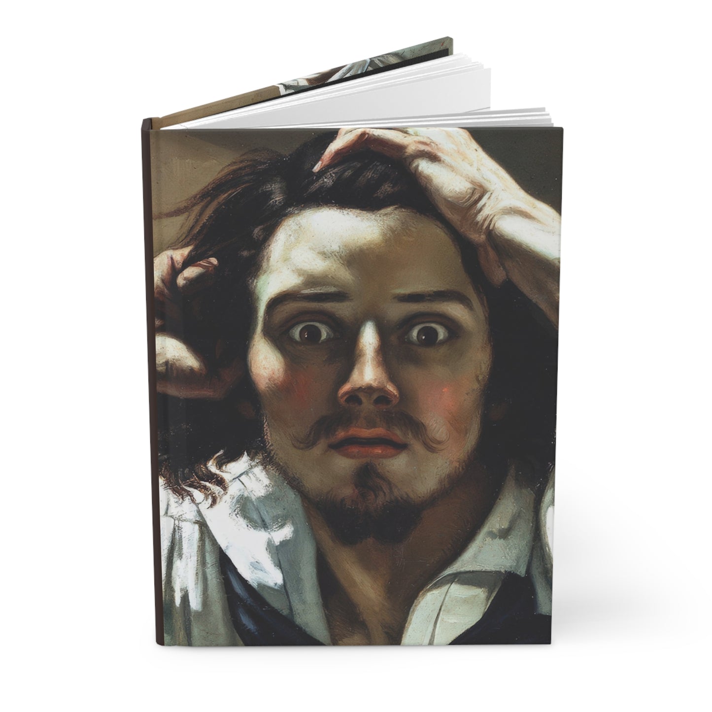 Courbet, Gustave - The Desperate Man (1843) - Hardcover Journal Matte