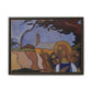 Filiger, Charles - Virgin and Two Angels (1895) - Matte Canvas, Framed