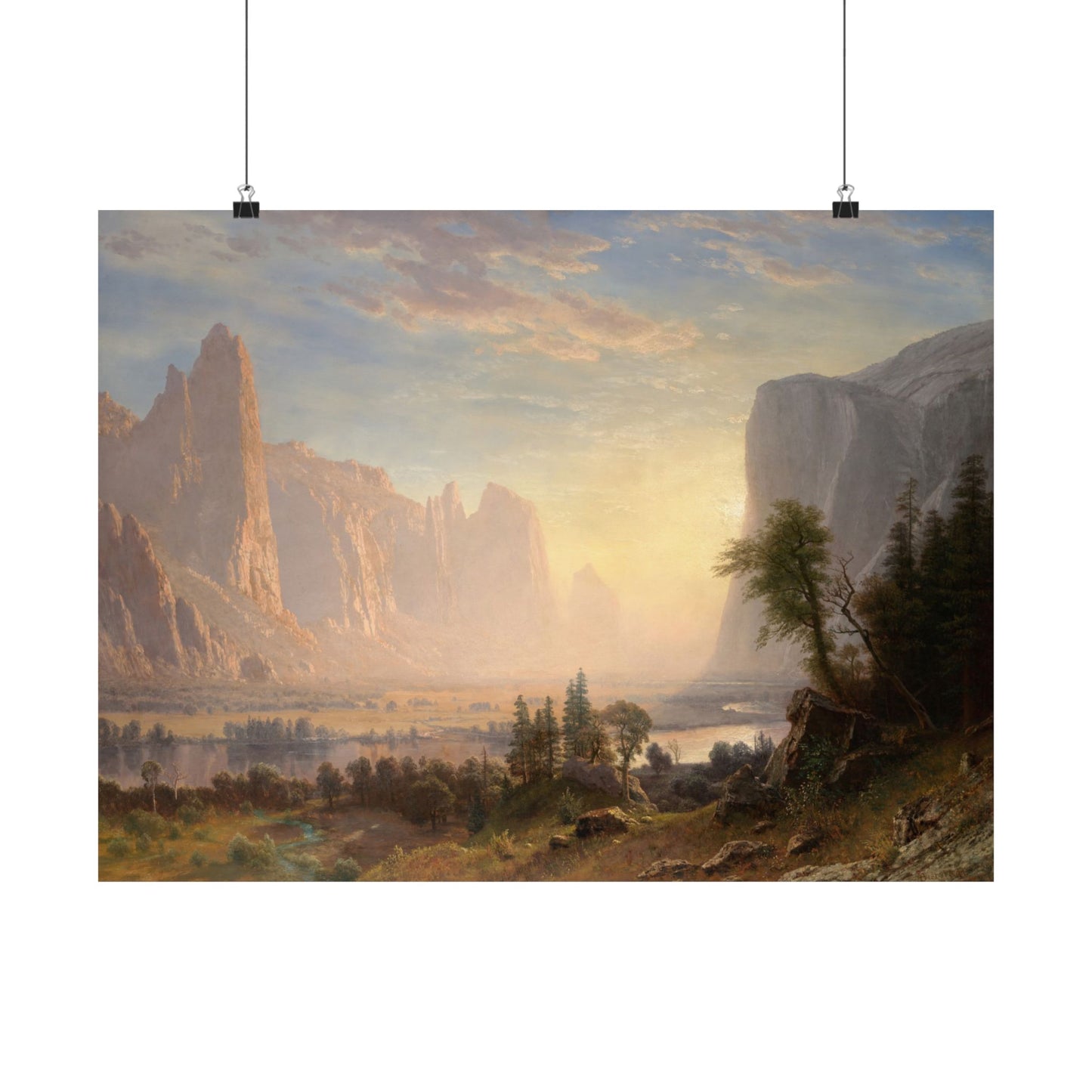 Bierstadt, Albert - Valley of the Yosemite (1868) - Satin Posters