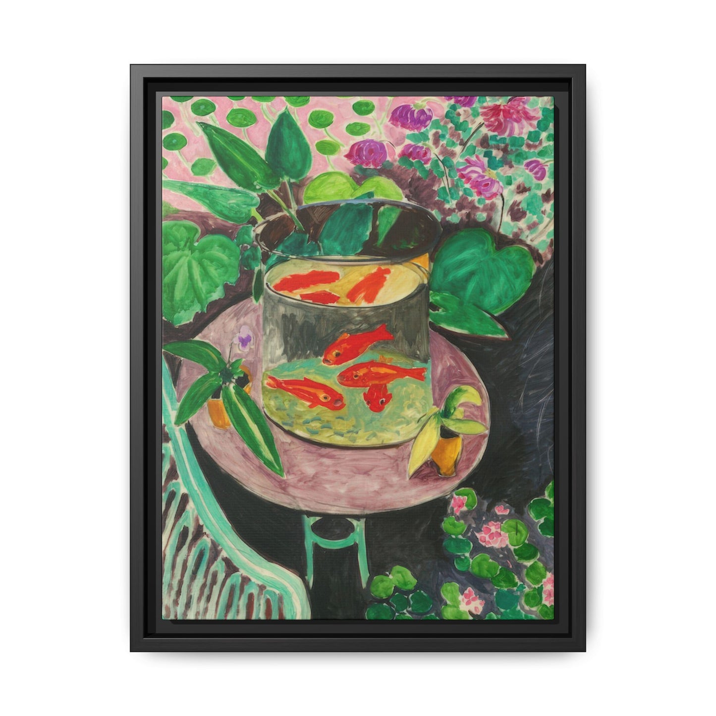 Matisse, Henri - The Goldfish (1912) - Matte Canvas, Framed