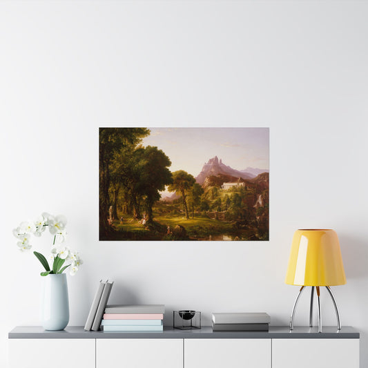 Cole. Thomas - Dream of Arcadia (1838)- Satin Posters
