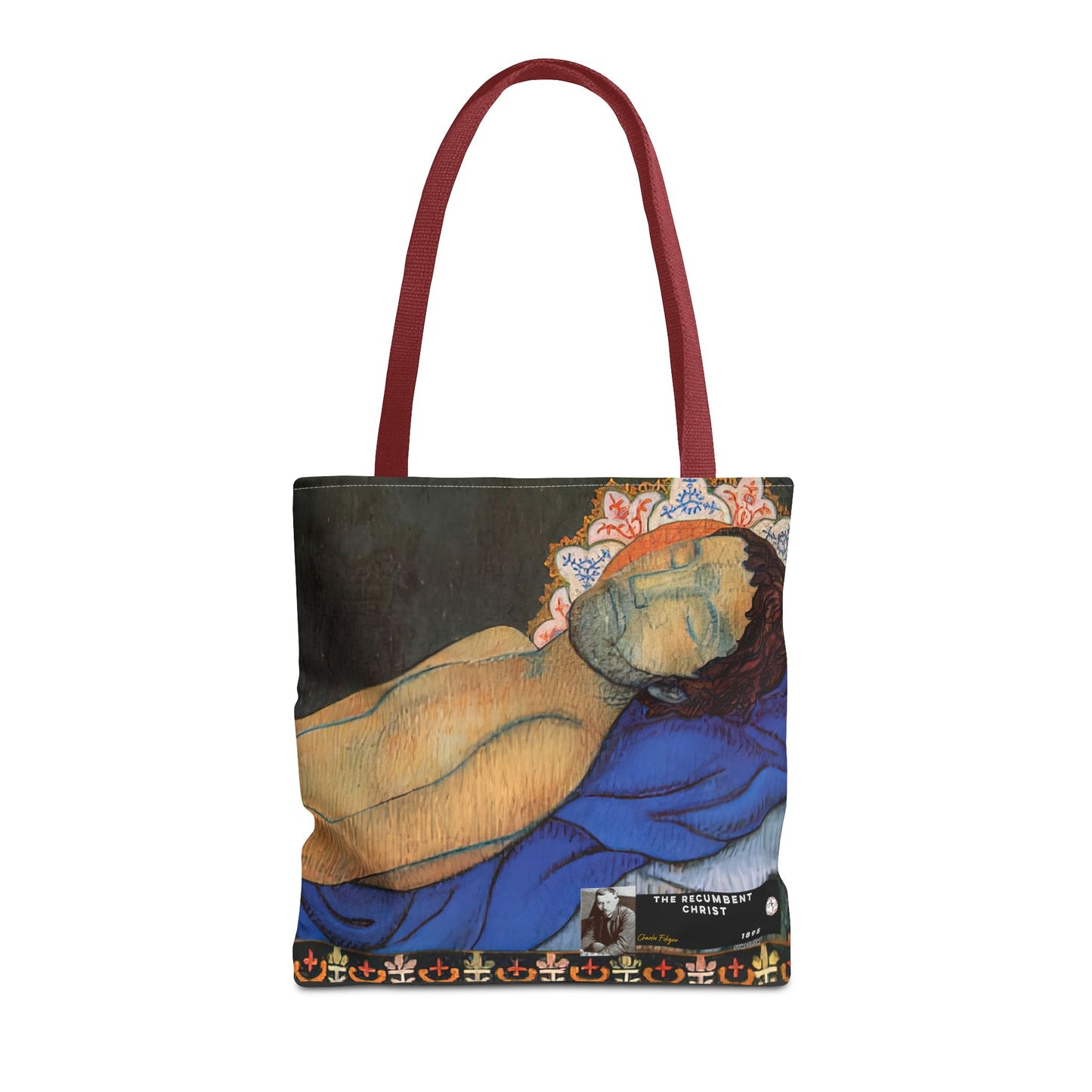 Filiger, Charles - The Recumbent Christ (1895) - Tote Bag