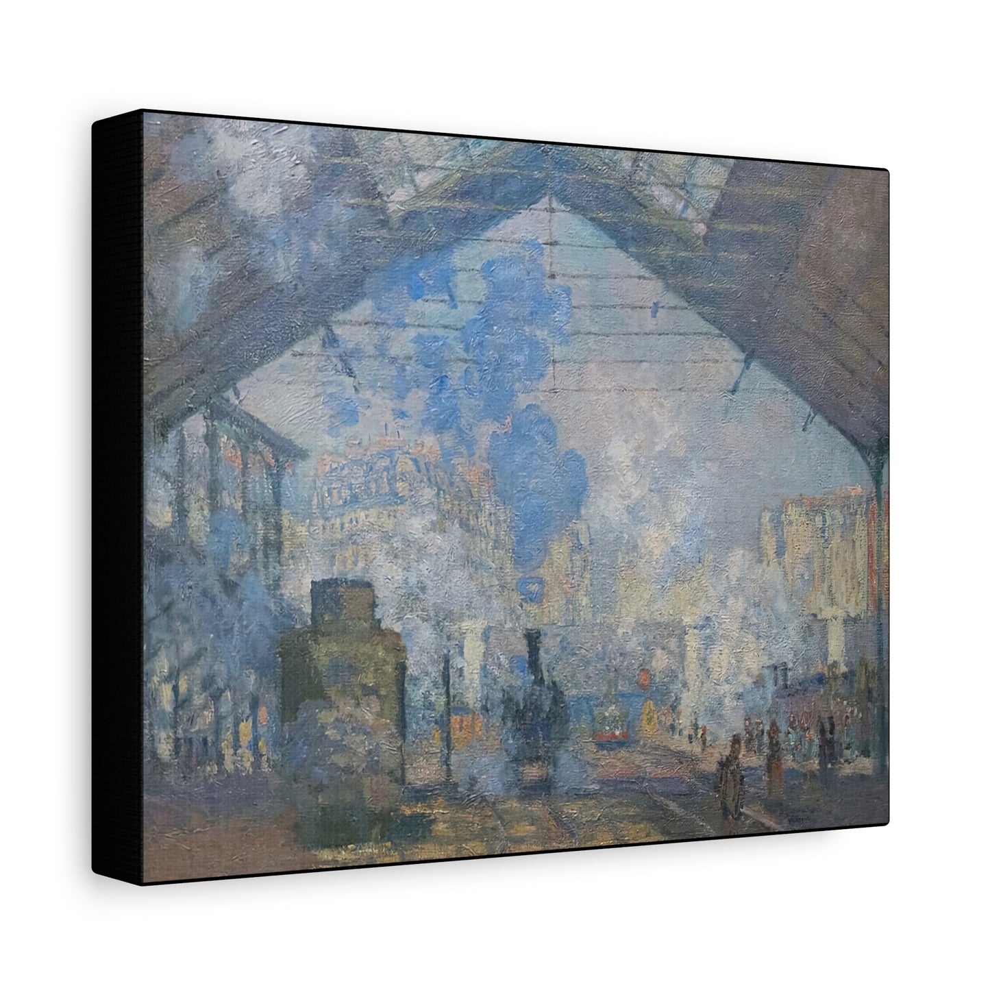 Monet, Claude - Le Gare Saint-Lazare (1877) - Canvas Block, unframed