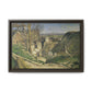 Cézanne, Paul - The House of the Hanged Man, Auvers-sur-Oise (1874) - Matte Canvas, Framed