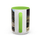 Courbet, Gustave - The Stone Breakers (1850) - Colorful Accent Mugs