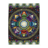 Mystic Jewel Mandala - Arctic Fleece Blanket