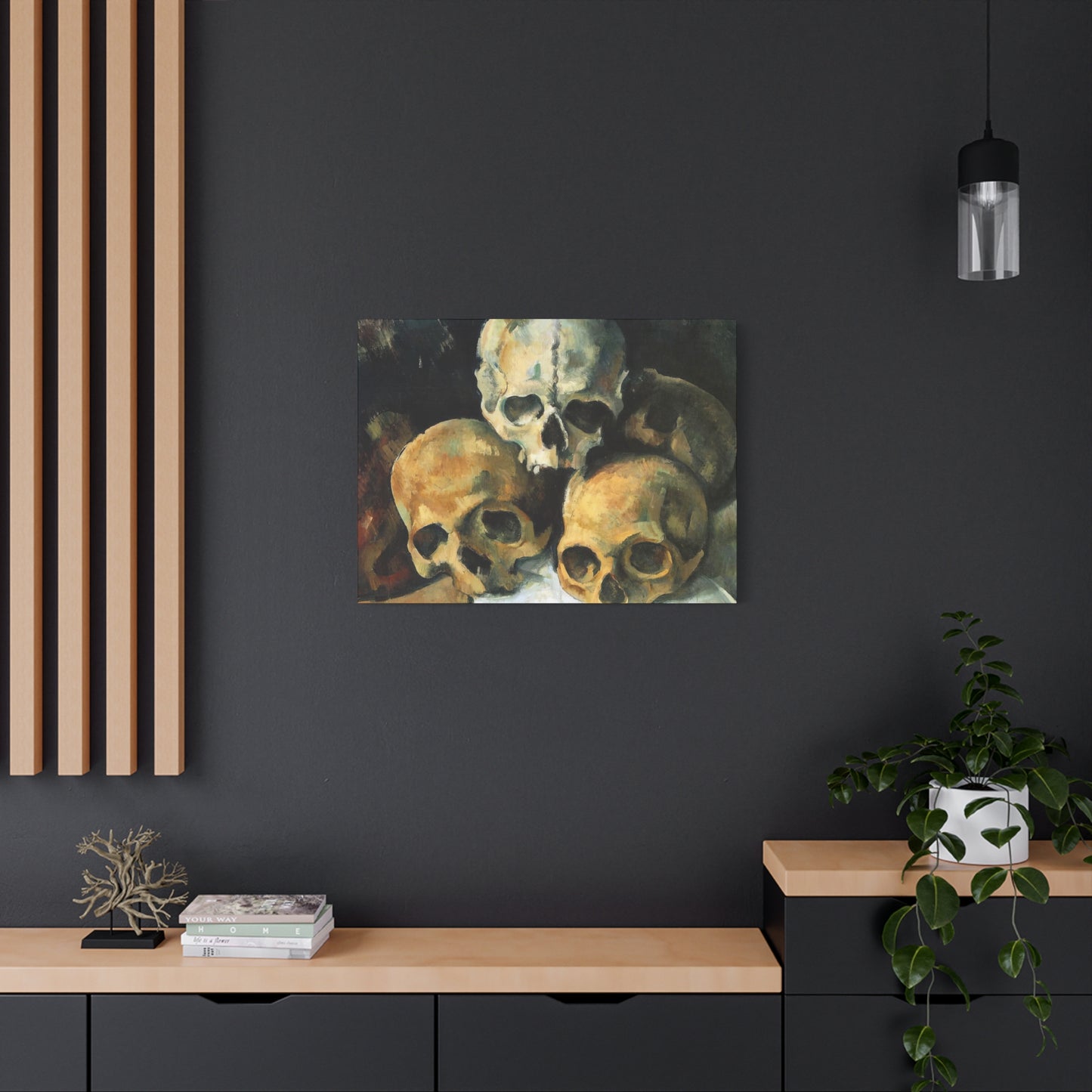 Cézanne, Paul - Pyramid of Skulls (1901) - Canvas Block, unframed