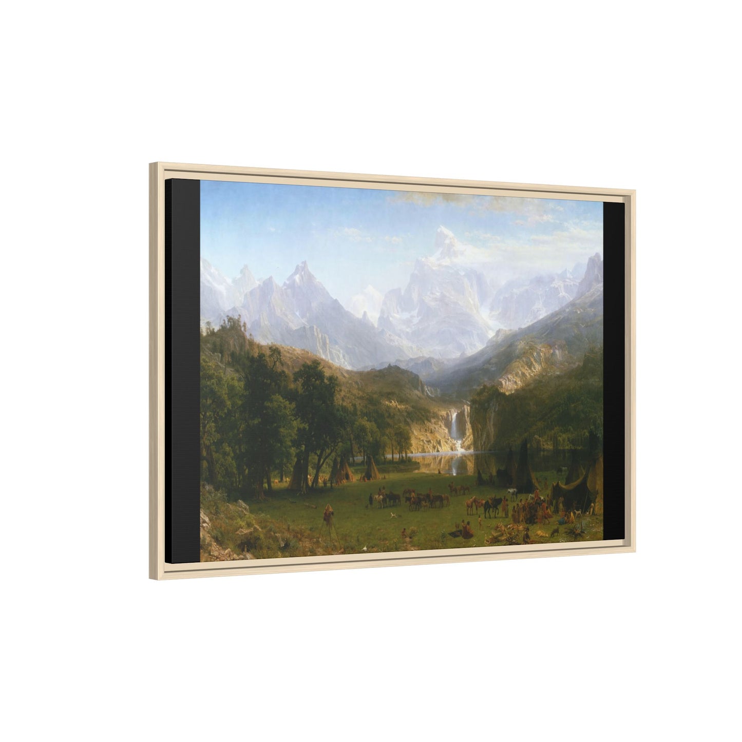 Bierstadt, Albert - The Rocky Mountains, Lander’s Peak (1863) - Matte Canvas, Framed