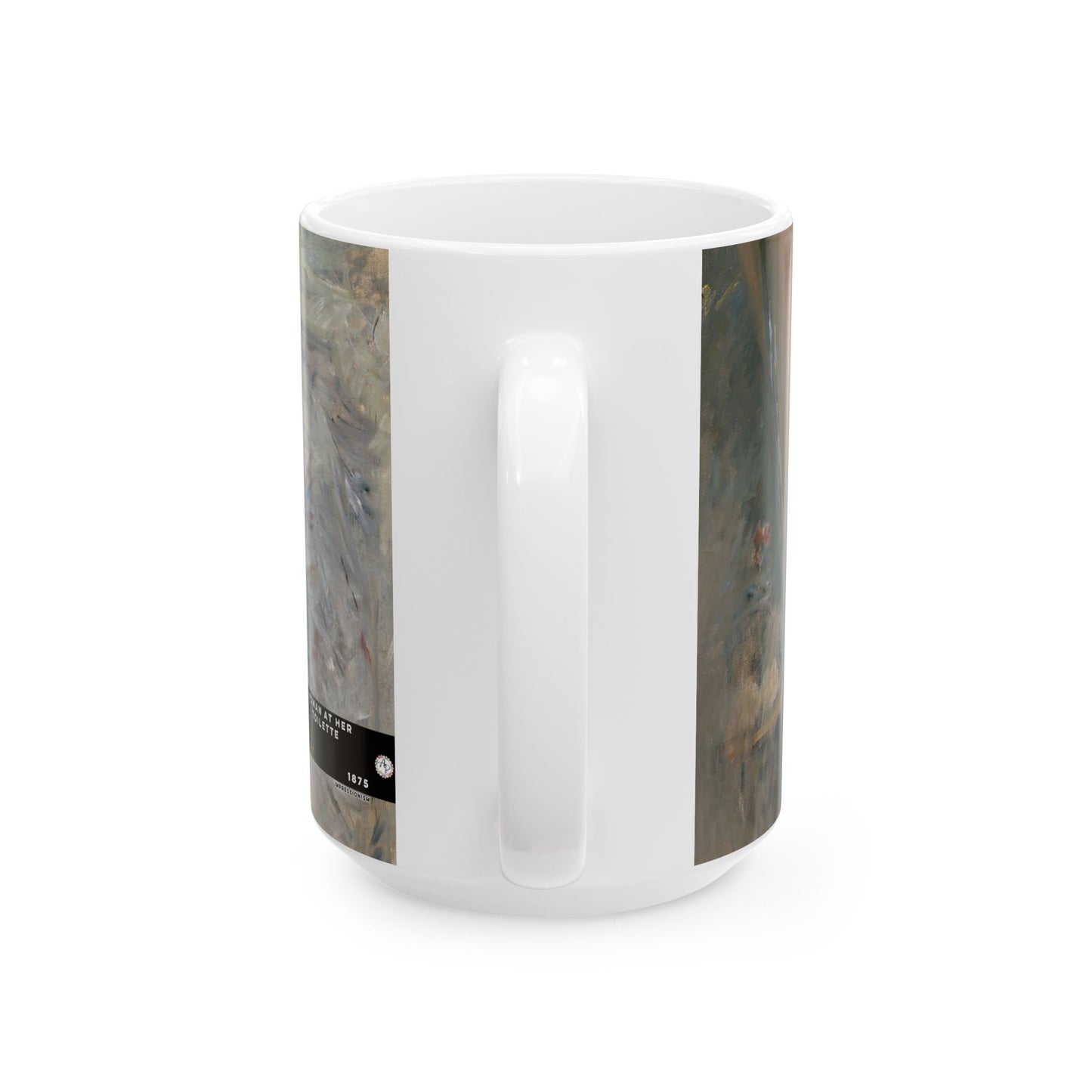 Morisot, Berthe - Woman at Her Toilette (1880) - Ceramic Mug