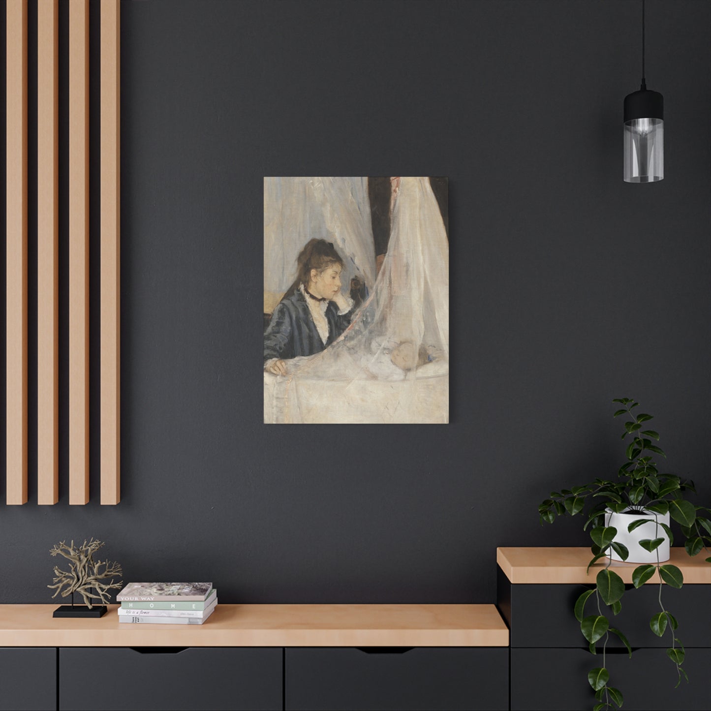 Morisot, Berthe - The Cradle (1872) - Canvas Block, unframed