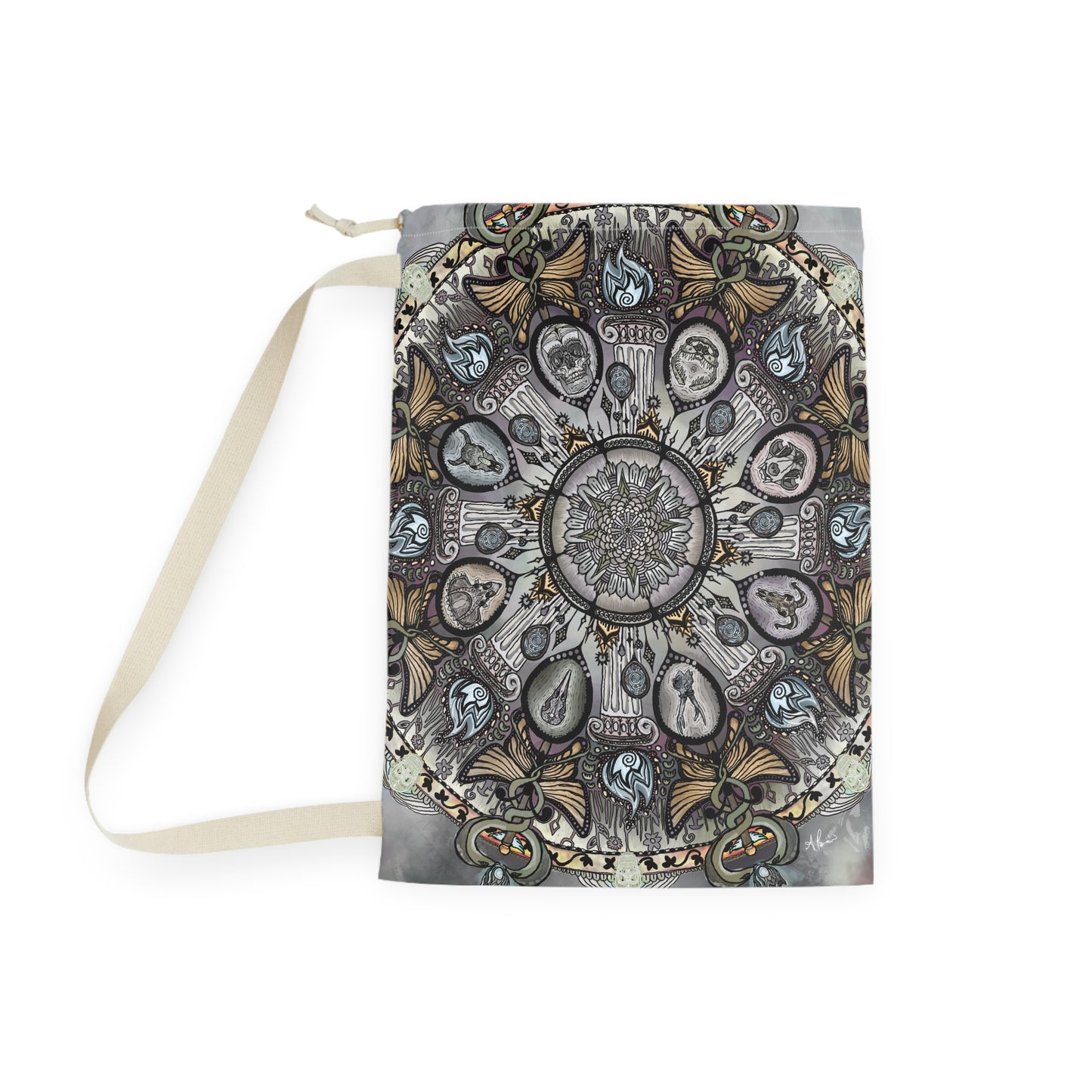 Pacio, Adam - Memento Mori Mandala - Laundry Bag
