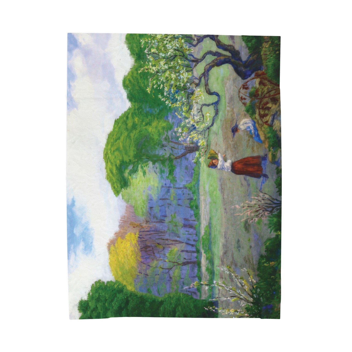 Ranson, Paul - Picking Flowers (1890) - Velveteen Plush Blanket