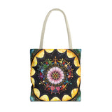 Obsidian Grandmothers Mandala - Tote Bag