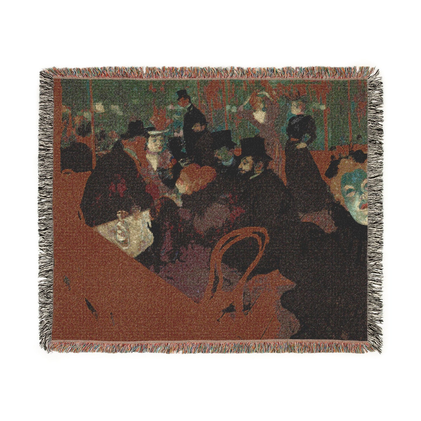 Toulouse-Lautrec, Henri - At the Moulin Rouge (1892) - Woven Blanket