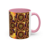 Lion Summer Mandala - Colorful Accent Mugs